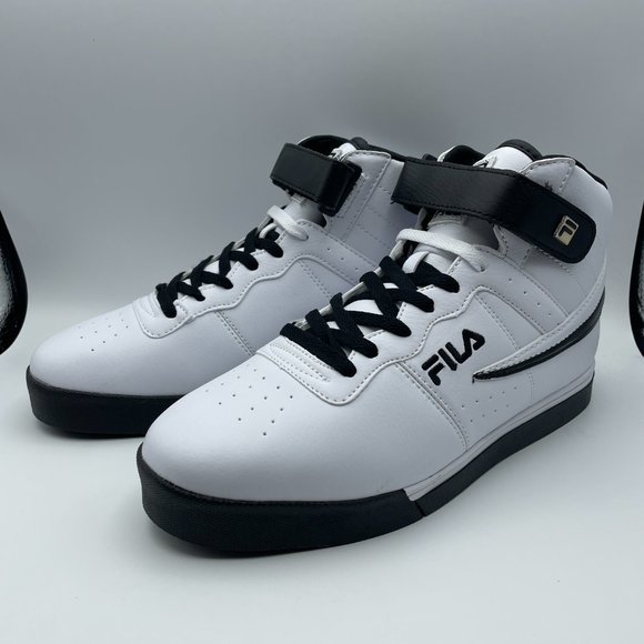 Fila Men's White and Black High-Top Sneakers - Picture 12 of 12